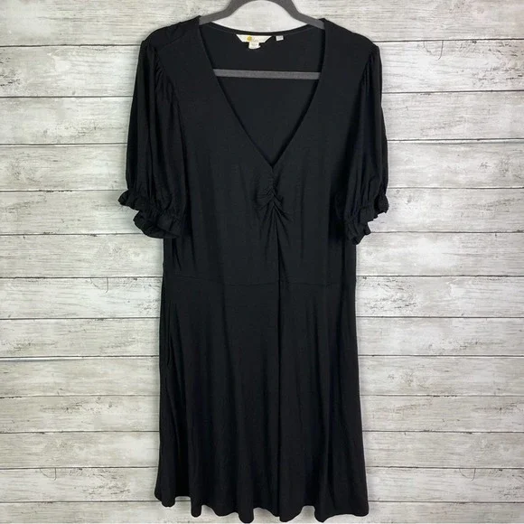 boden sarah short jersey dress Amy Short Jersey Dress-Brown, Decorative Blossom main image 1